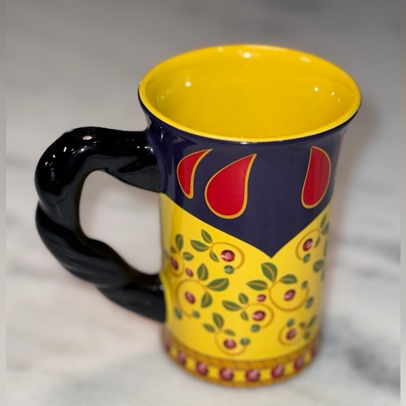 Disney Parks Snow White Coffee Mug Tea Cup Dress Braid Ceramic Red - Picture 4 of 7
